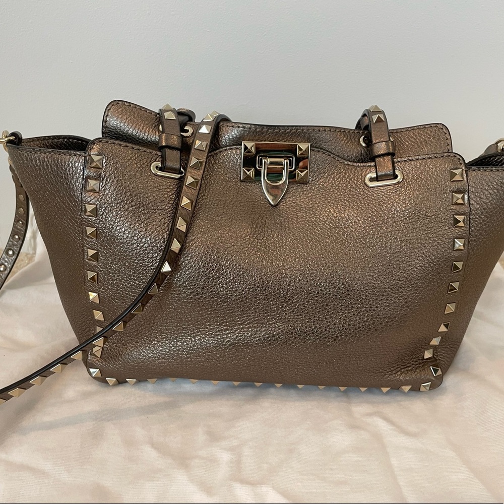 Authentic Valentino Rockstud trapeze tote